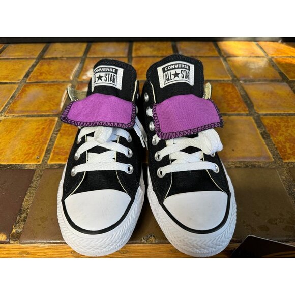 Women’s 7 Converse Chuck Taylor All Star Low Double Tongue Shoes 530236f - Picture 3 of 9